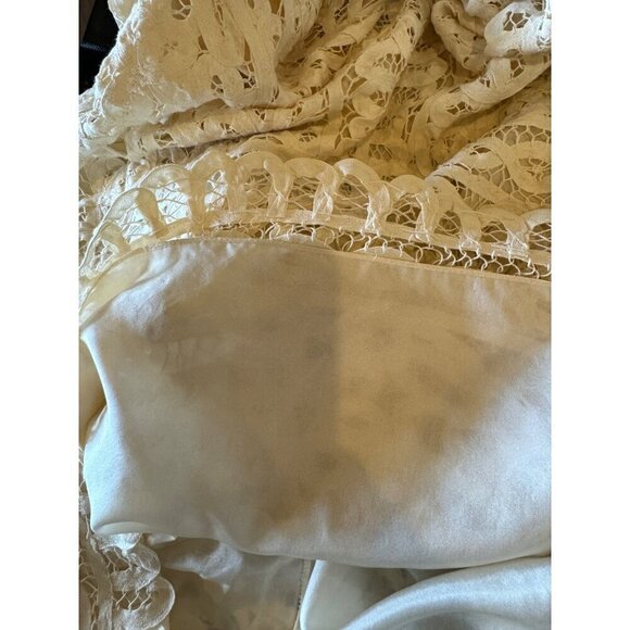 Sea New York Dress Women‎ Size 4 Ivory Short Sleeve Battenburgh Lace Shift Mini - Picture 9 of 10